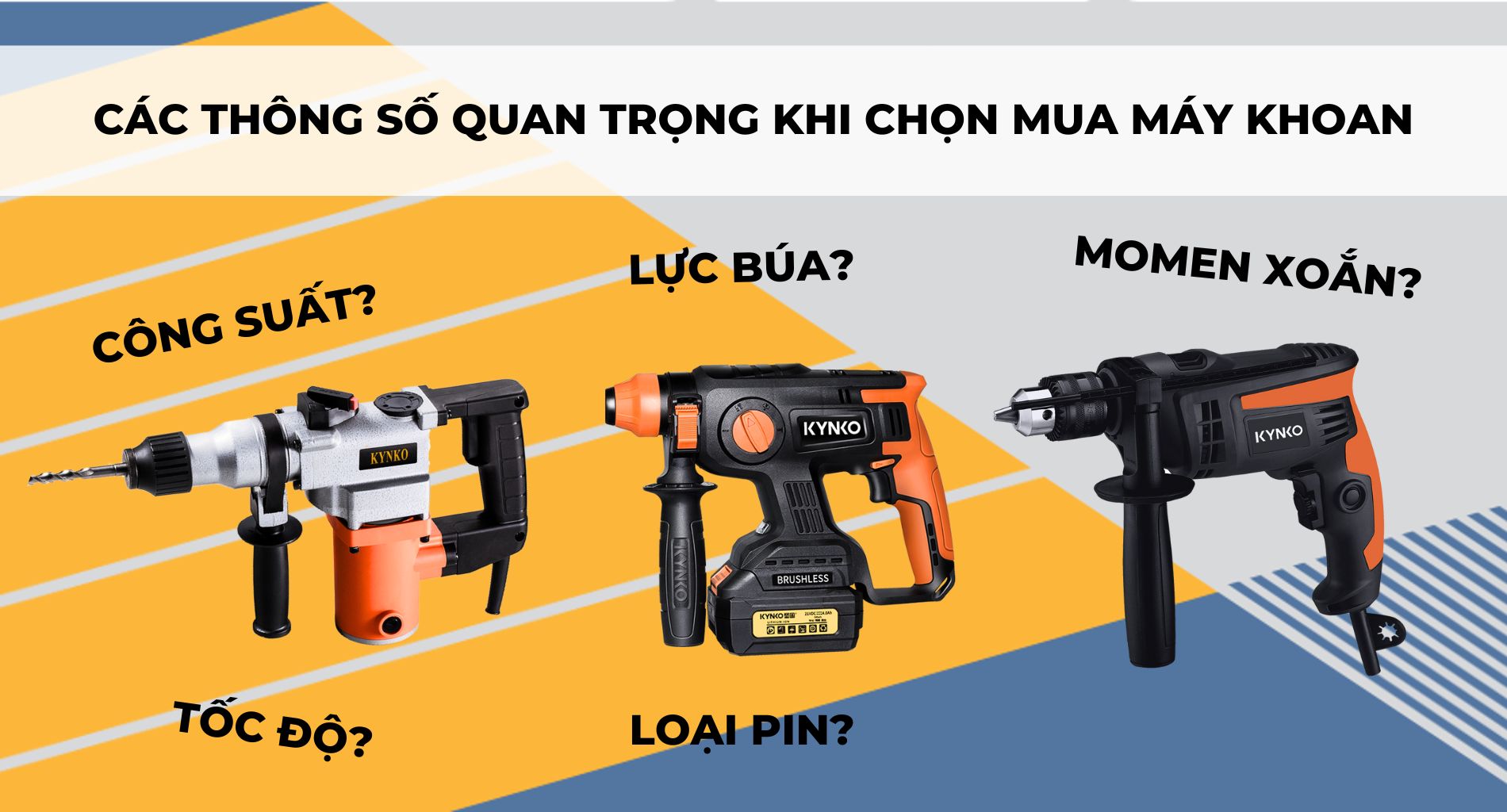 CÁC THÔNG SỐ QUAN TRỌNG KHI CHỌN MUA MÁY KHOAN