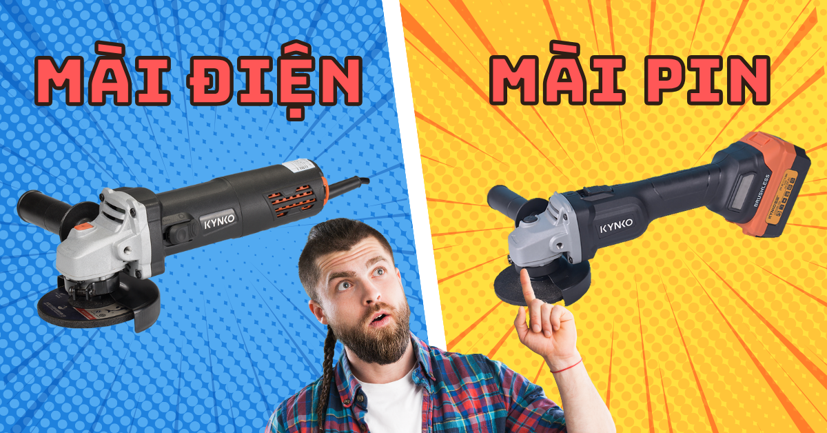 Tư vấn nên mua máy mài điện hay máy mài dùng pin trong năm 2024