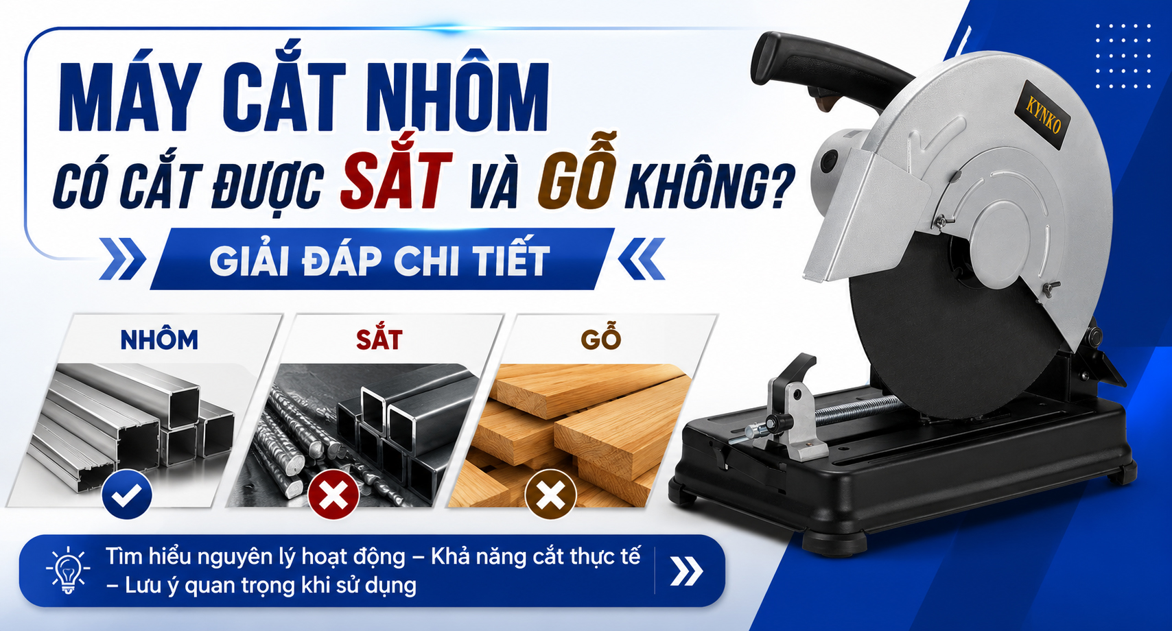 Máy Cắt Nhôm Có Cắt Được Sắt, Gỗ Không? Giải Đáp Chi Tiết