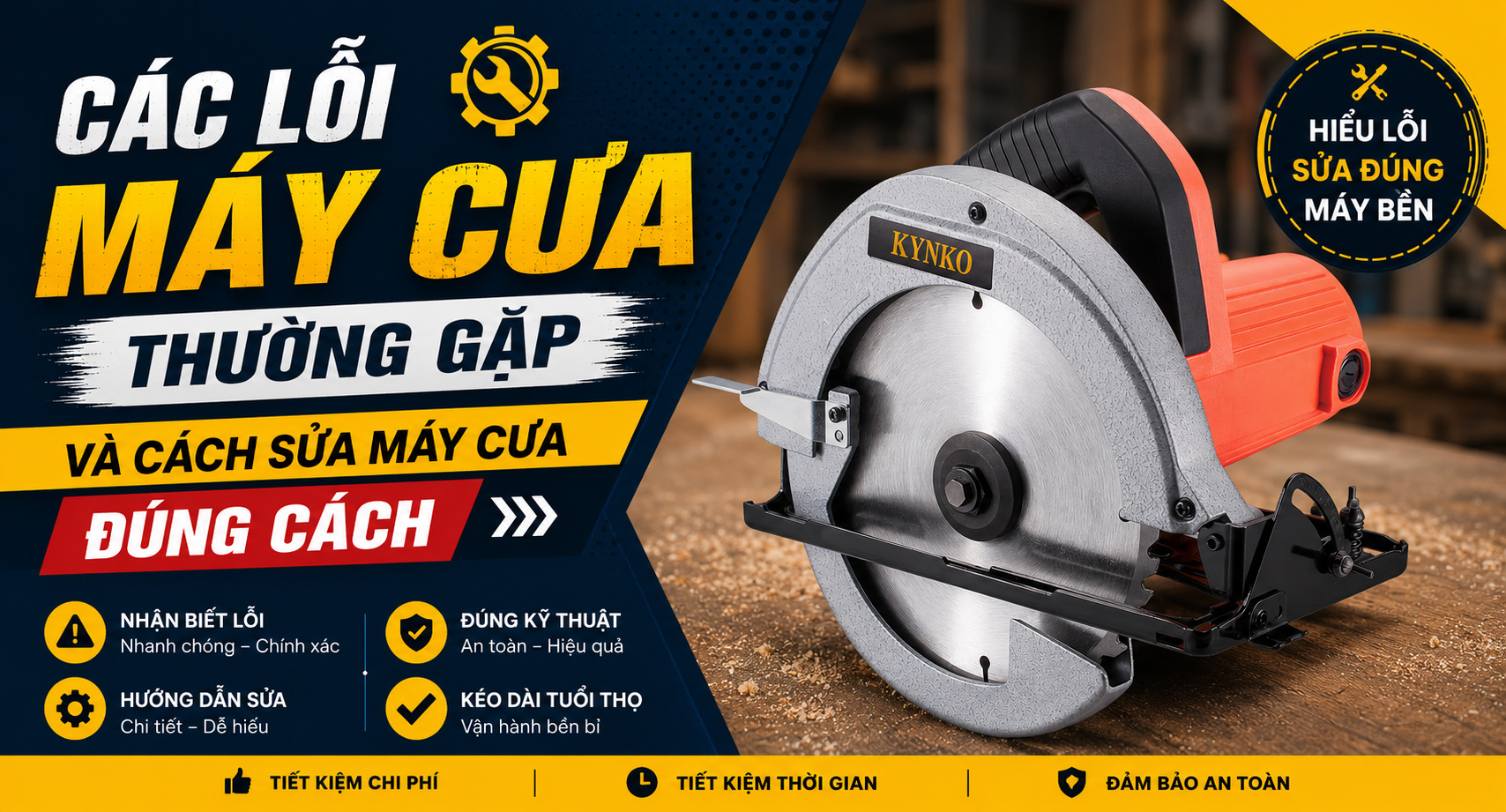 Các Lỗi Máy Cưa Thường Gặp Và Cách Sửa Máy Cưa Đúng Cách