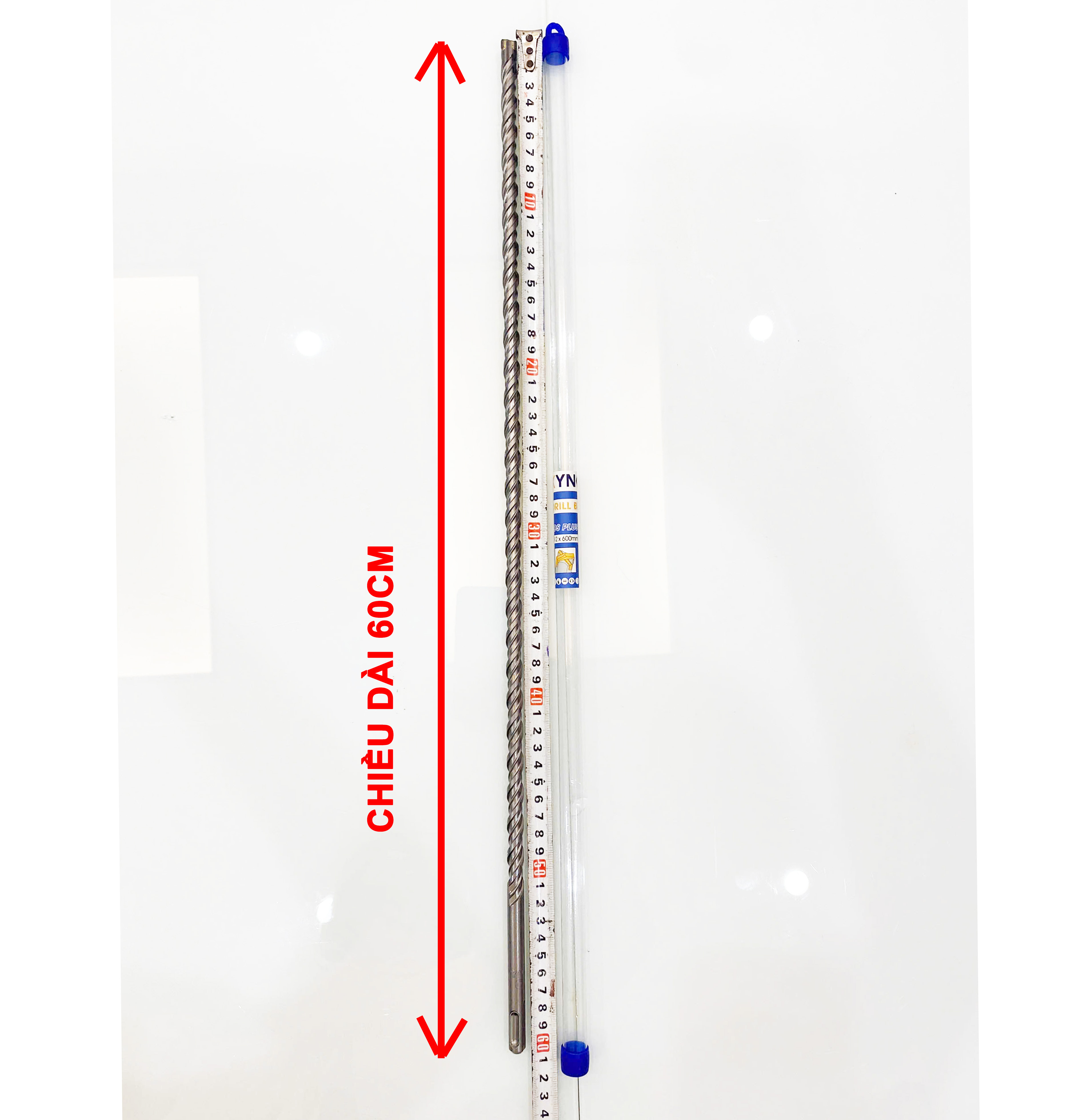 PHI Ø 12 DÀI 600MM 60CM MŨI KHOAN BÊ TÔNG SDS XUYÊN TƯỜNG ĐẦU THẬP KYNKO MKBTXT-12600