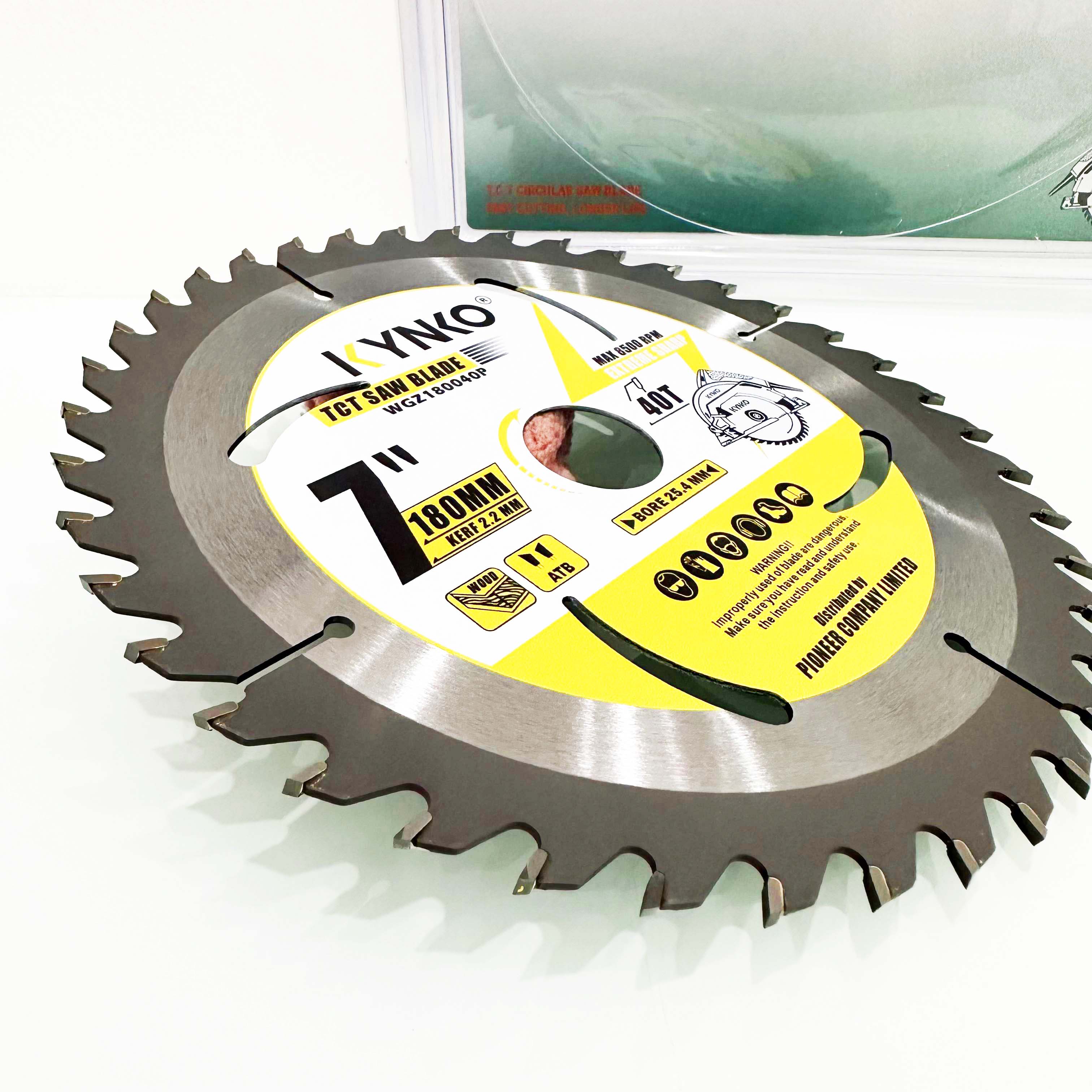 LƯỠI CƯA GỖ TCT 40 RĂNG Ø 180MM KYNKO WGZ180040P