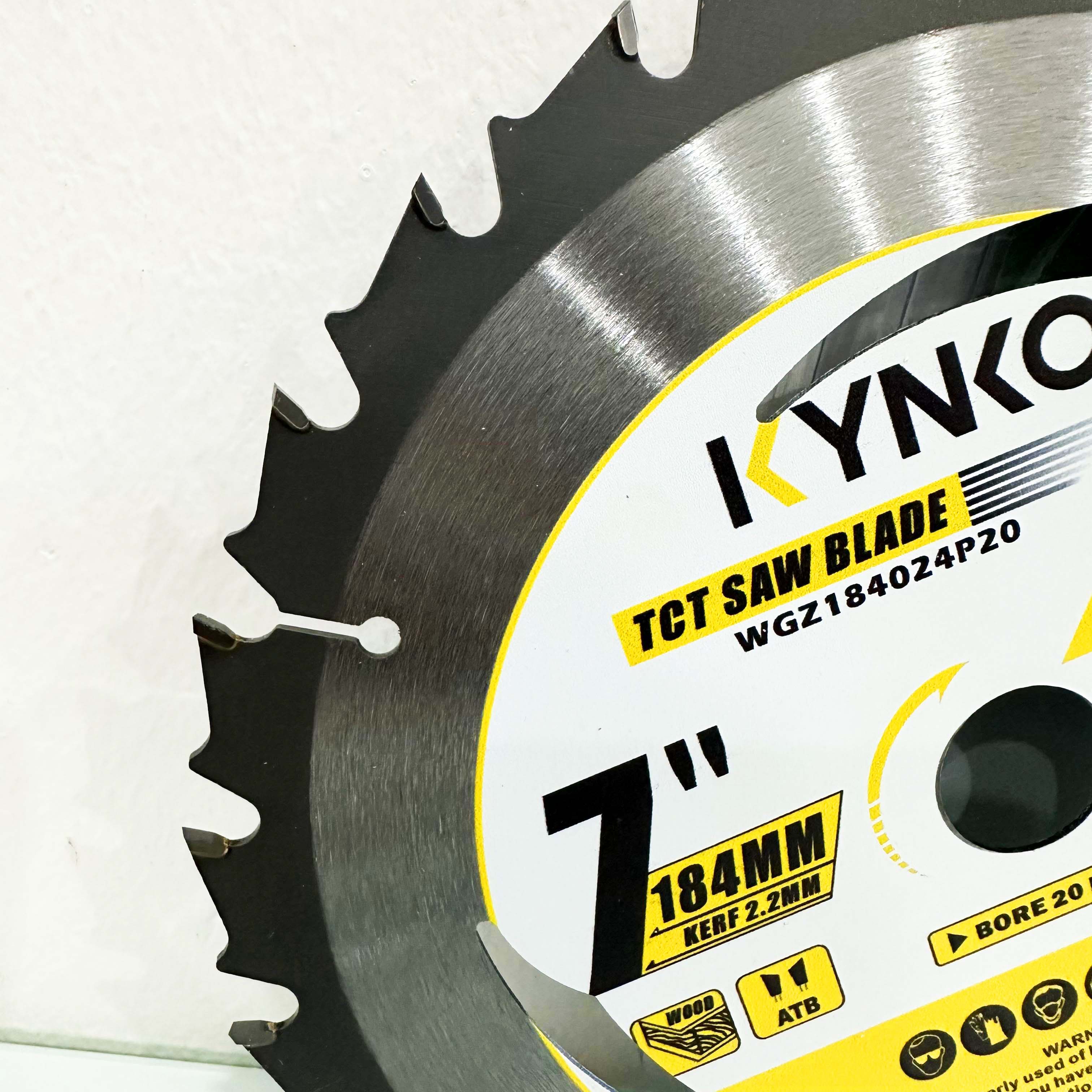 LƯỠI CƯA GỖ TCT 24 RĂNG Ø 184mm KYNKO WGZ184024P20_NEW24