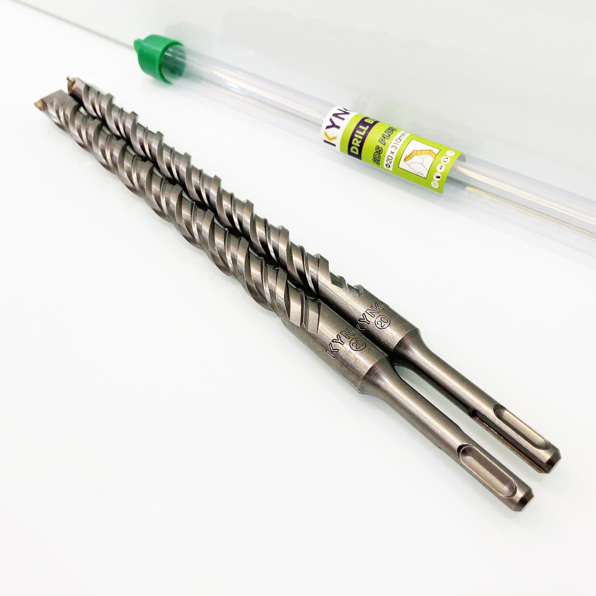PHI Ø20 DÀI 310MM XUYÊN TƯỜNG ĐẦU DẸT  MŨI KHOAN BÊ TÔNG SDS KYNKO MKBTXT-20310