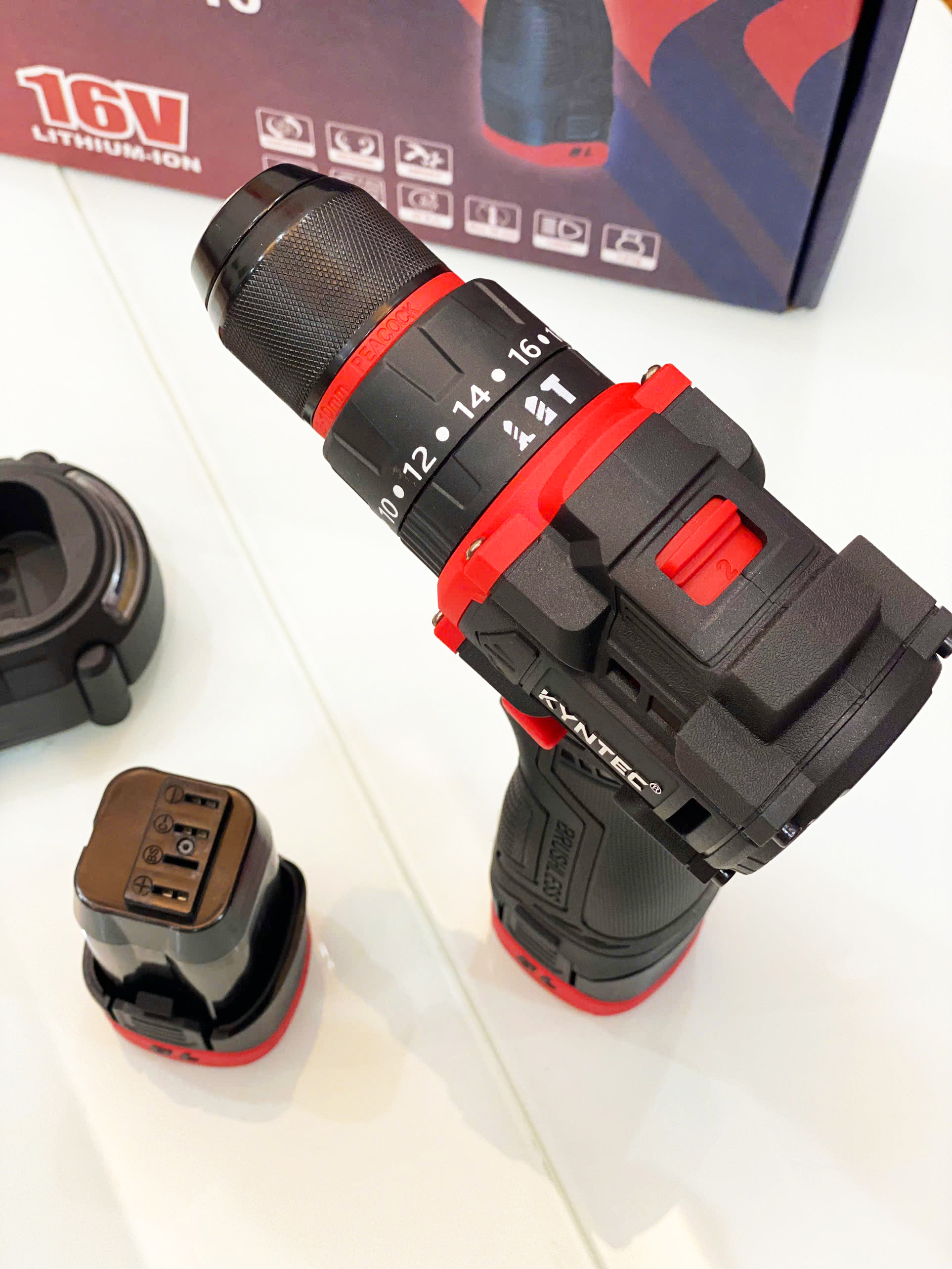 BỘ KHOAN PIN KYNTEC KT60 - 10