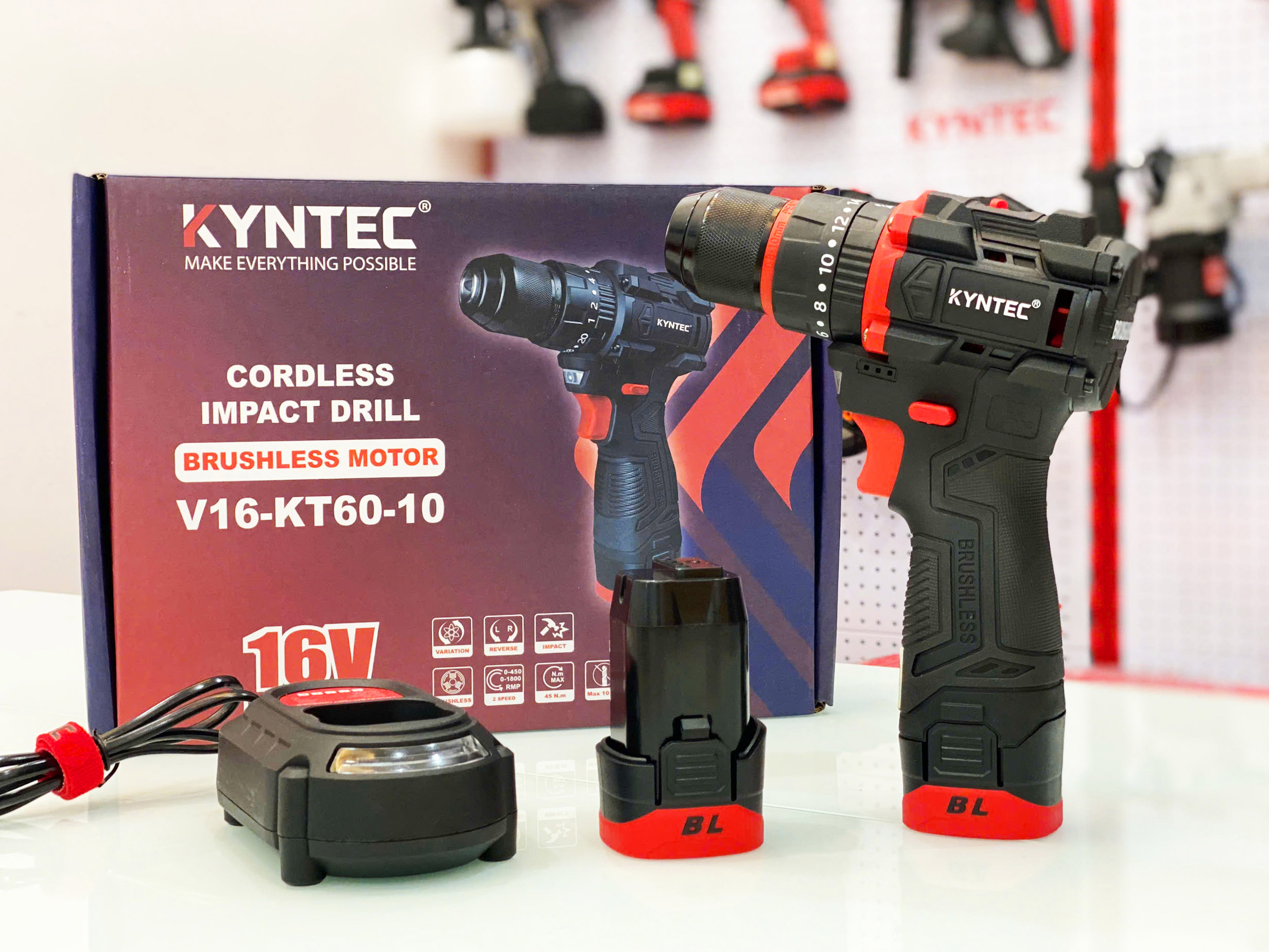 BỘ KHOAN PIN KYNTEC KT60 - 10