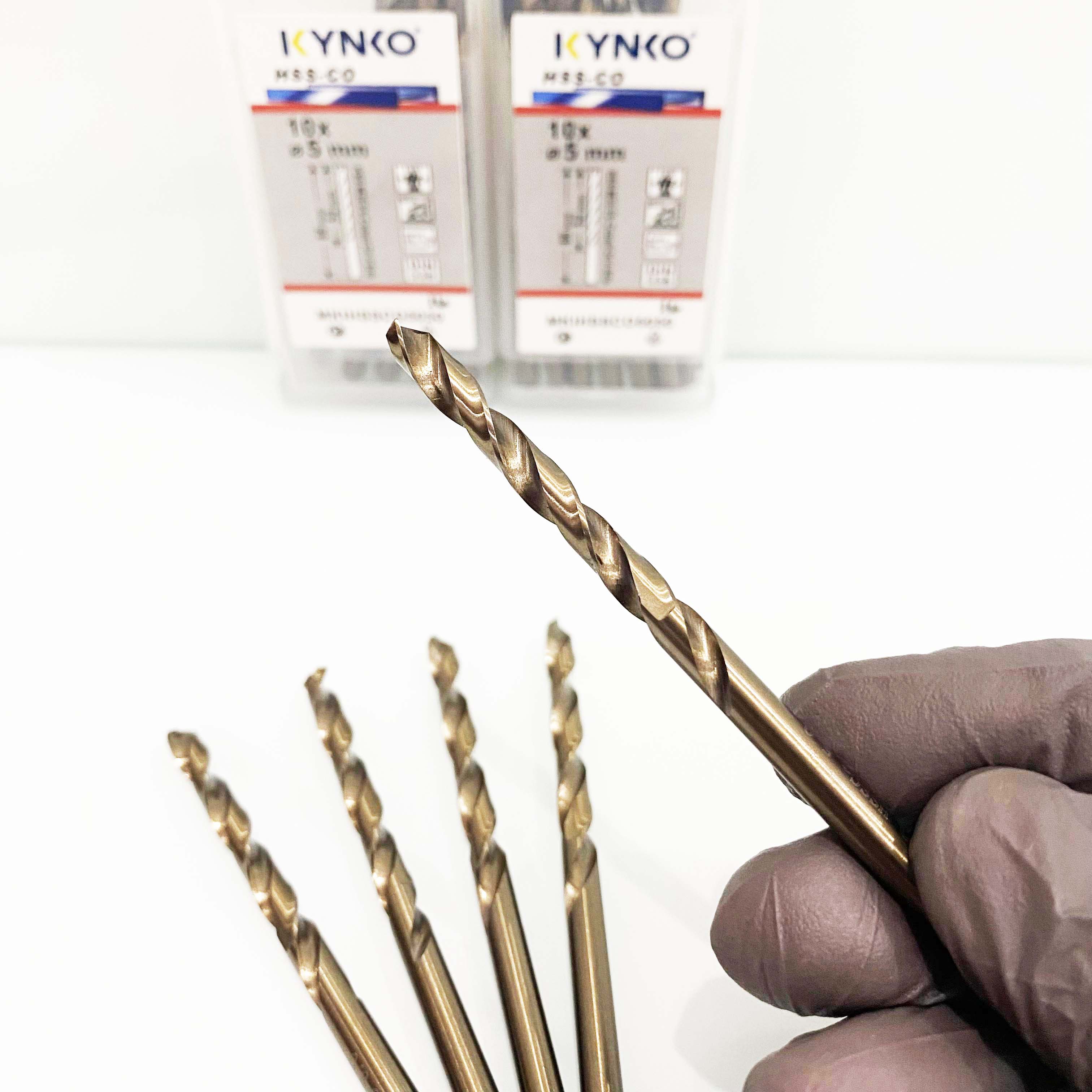 Mũi khoan Inox HSS-CO5 Kynko 5% Cobalt Ø 5mm MKI-HSS-CO5-050 Coban (VỈ 10 CHIẾC)