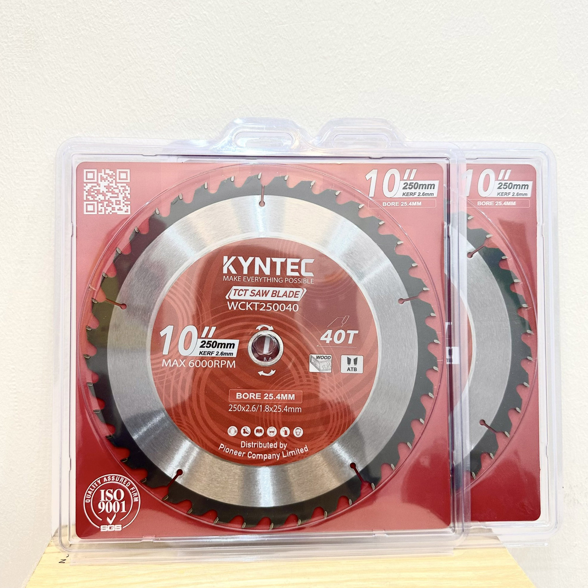 LƯỠI CƯA GỖ TCT 250MM 40 RĂNG KYNTEC WCKT250040