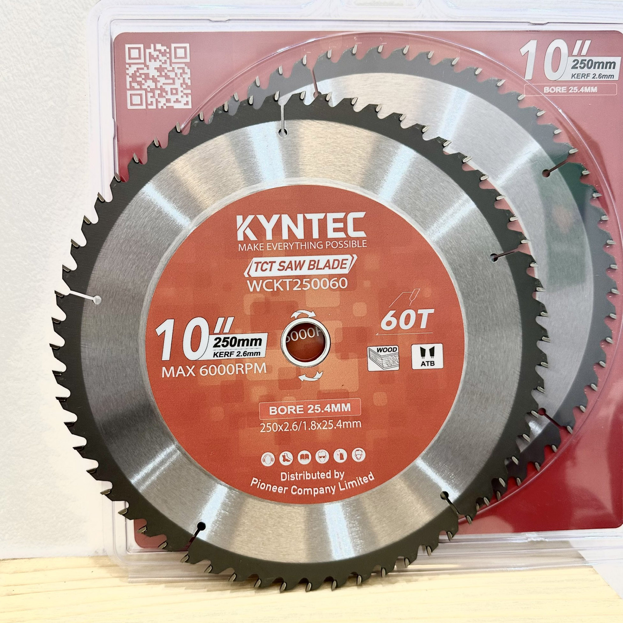 LƯỠI CƯA GỖ TCT 250MM 60 RĂNG KYNTEC WCKT250060
