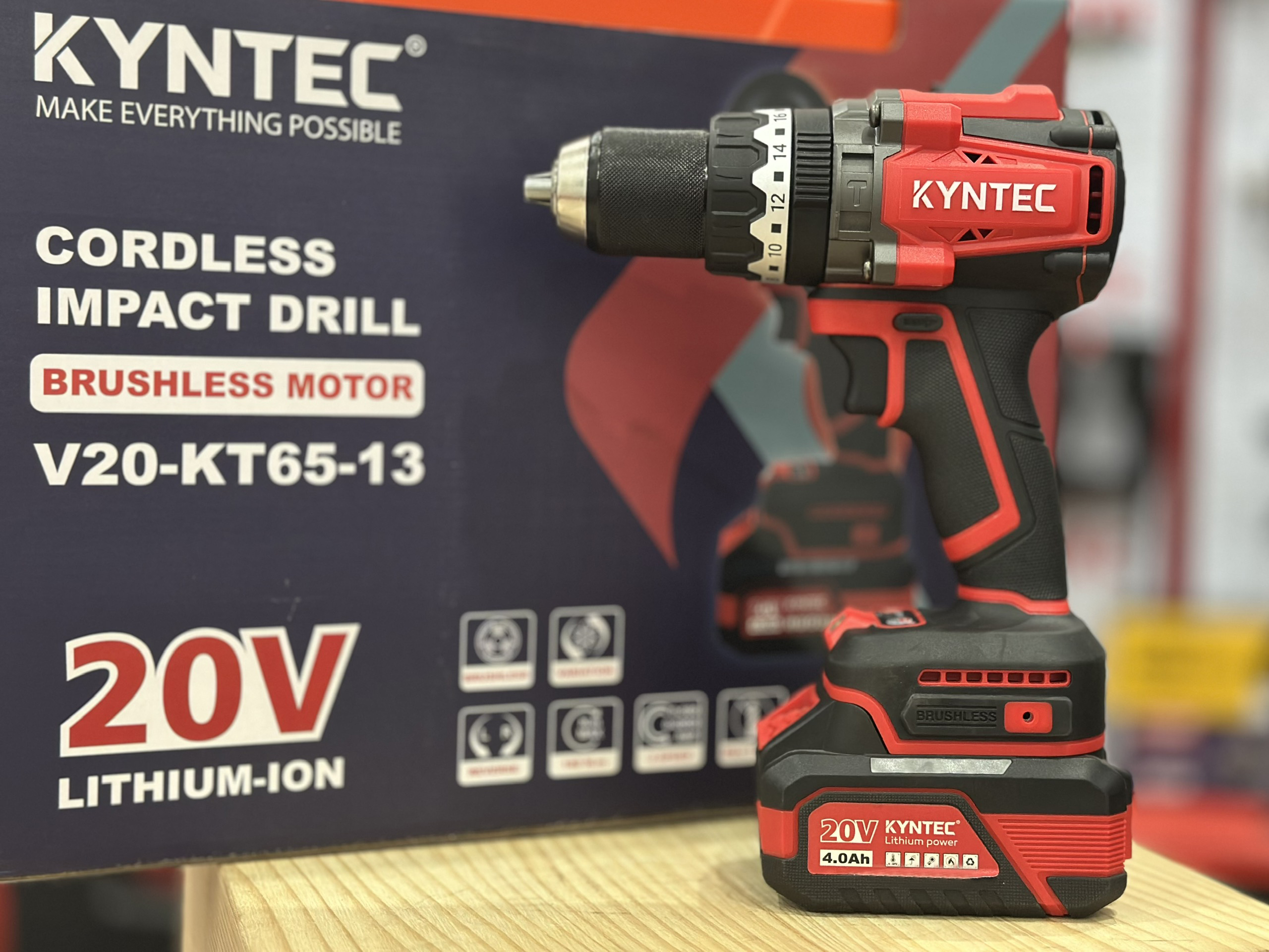 THÂN MÁY KHOAN PIN 180N 13MM KYNTEC KT65 - 13