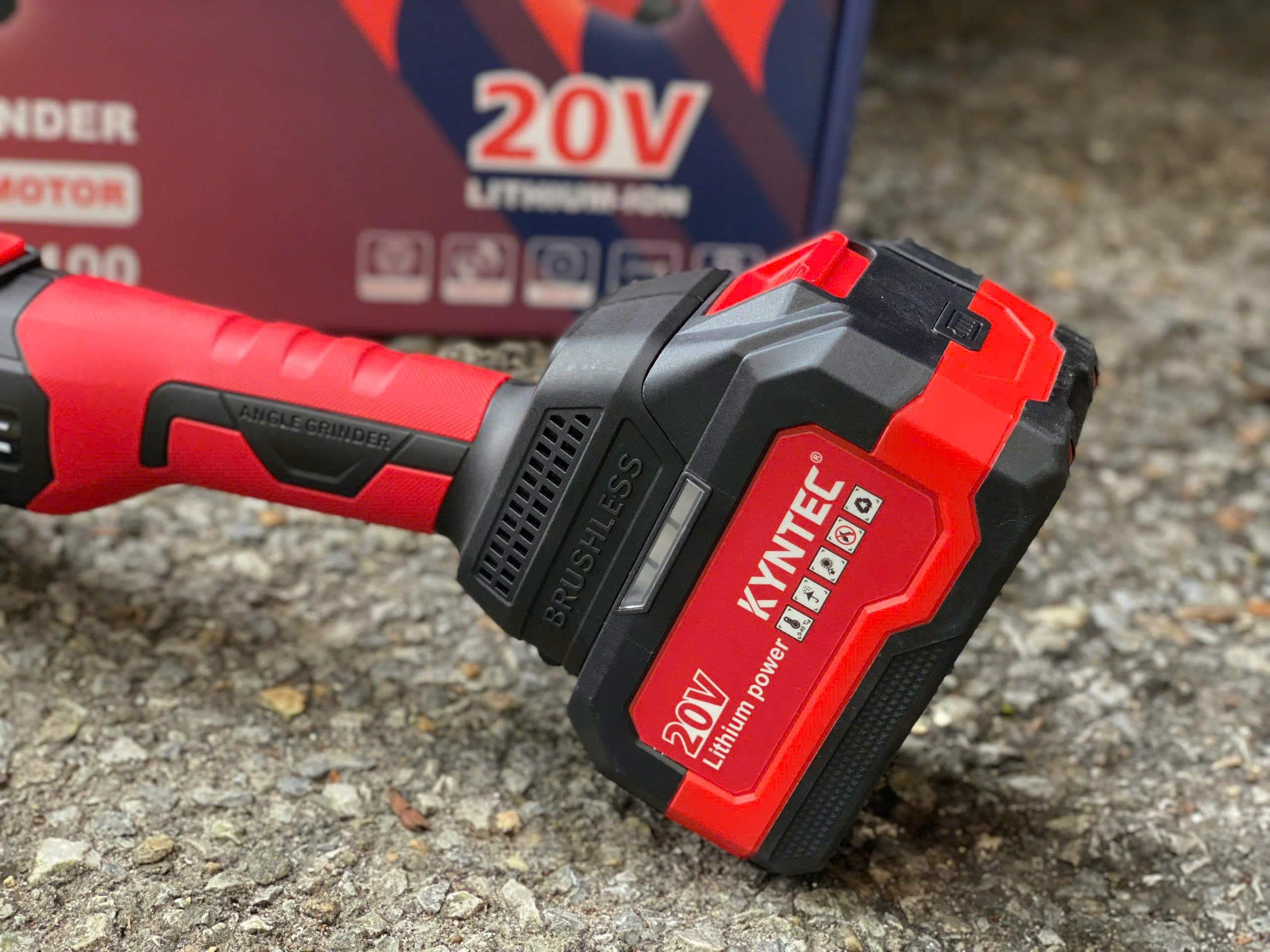 THÂN MÁY MÀI PIN 20V CẦM TAY KYNTEC KT56 - 100 (KHÔNG GỒM PIN)