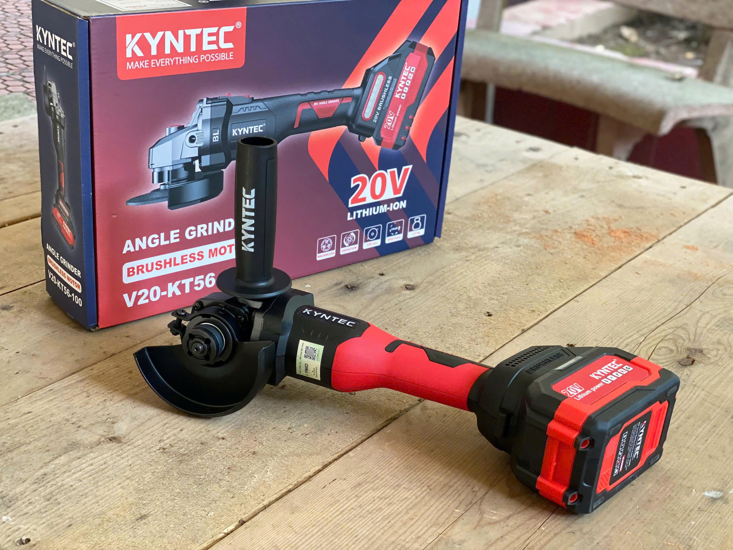 THÂN MÁY MÀI PIN 20V CẦM TAY KYNTEC KT56 - 100 (KHÔNG GỒM PIN)