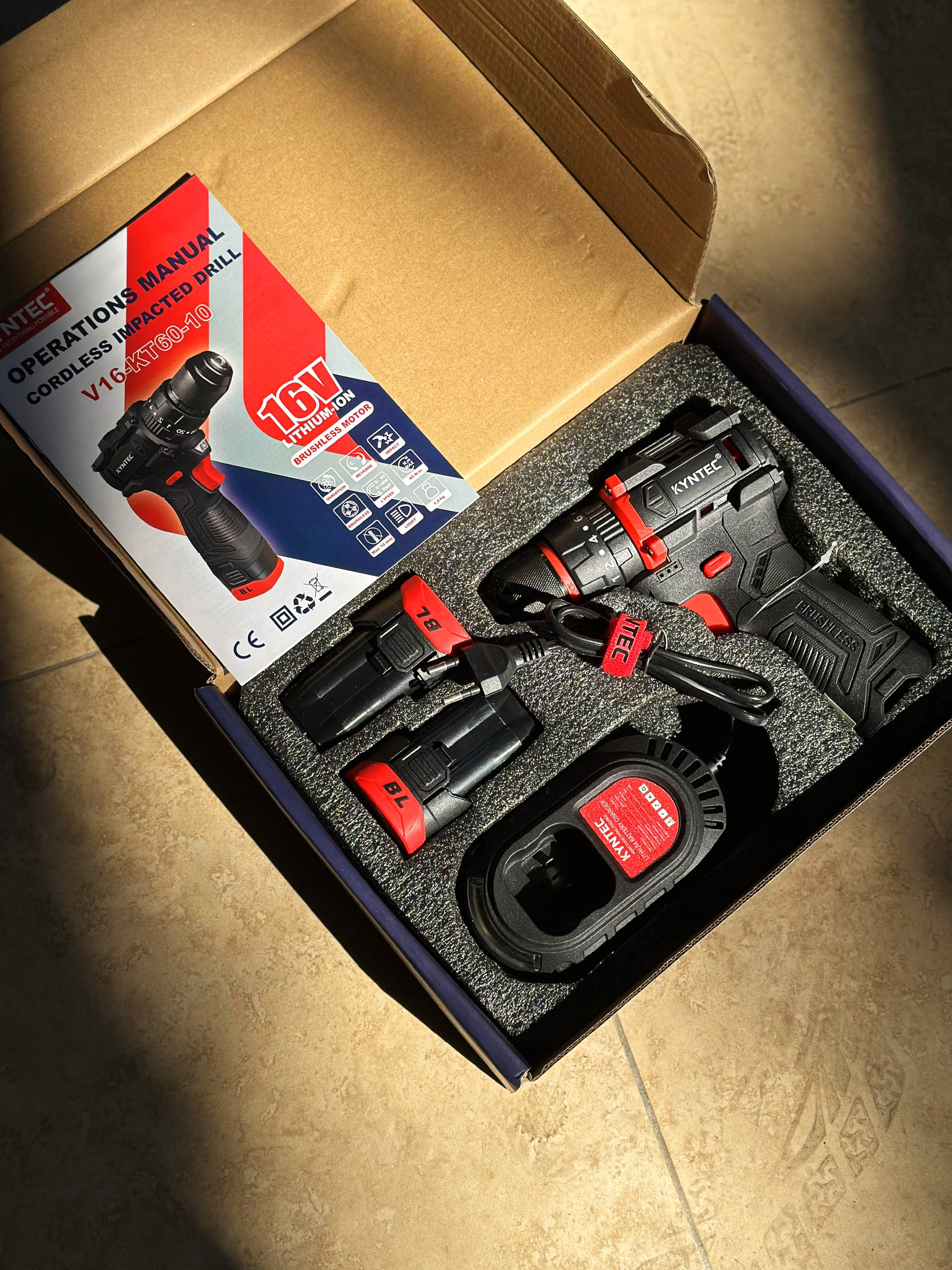 BỘ KHOAN PIN KYNTEC KT60 - 10