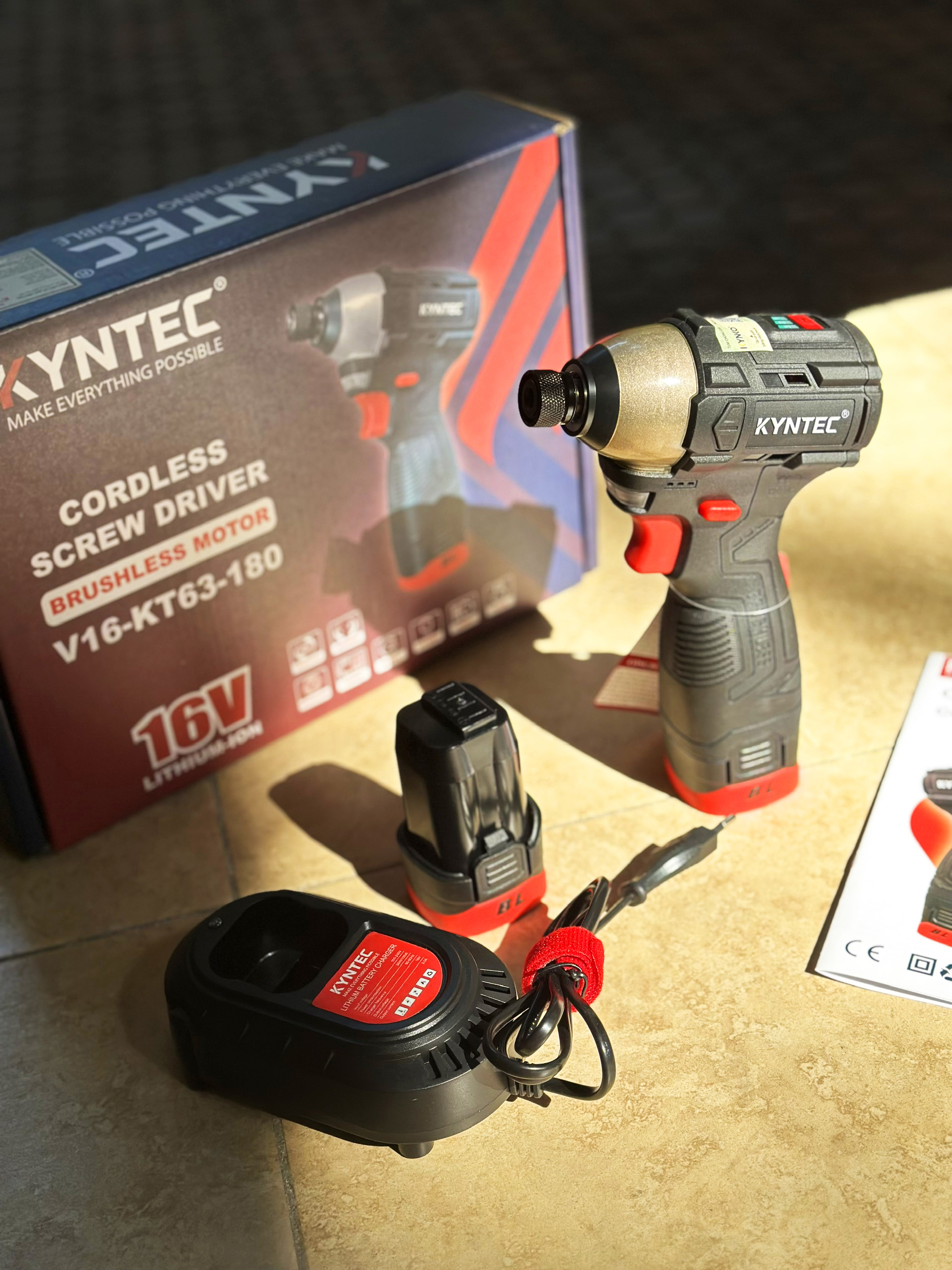 BỘ CHUYÊN BẮT VÍT PIN 16V KYNTEC KT63 - 180