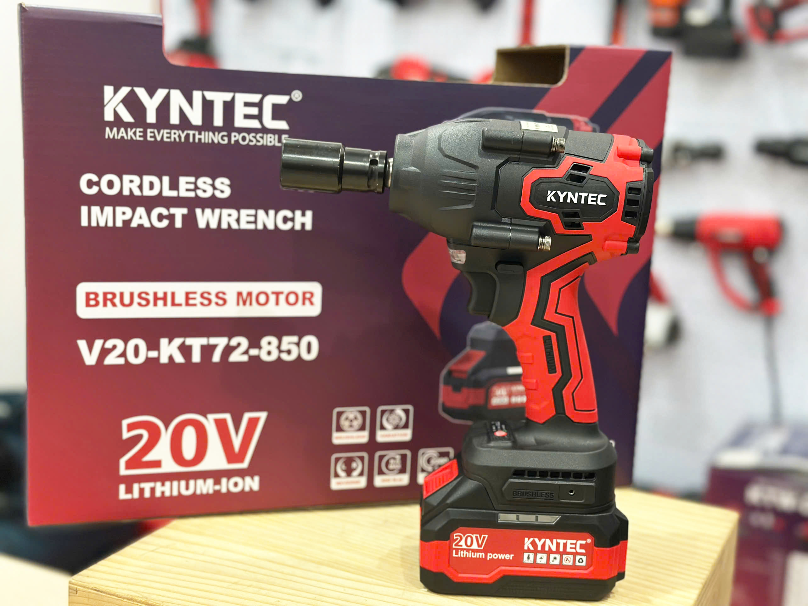 THÂN MÁY SIẾT ỐC PIN 850N KYNTEC V20 - KT72 - 850