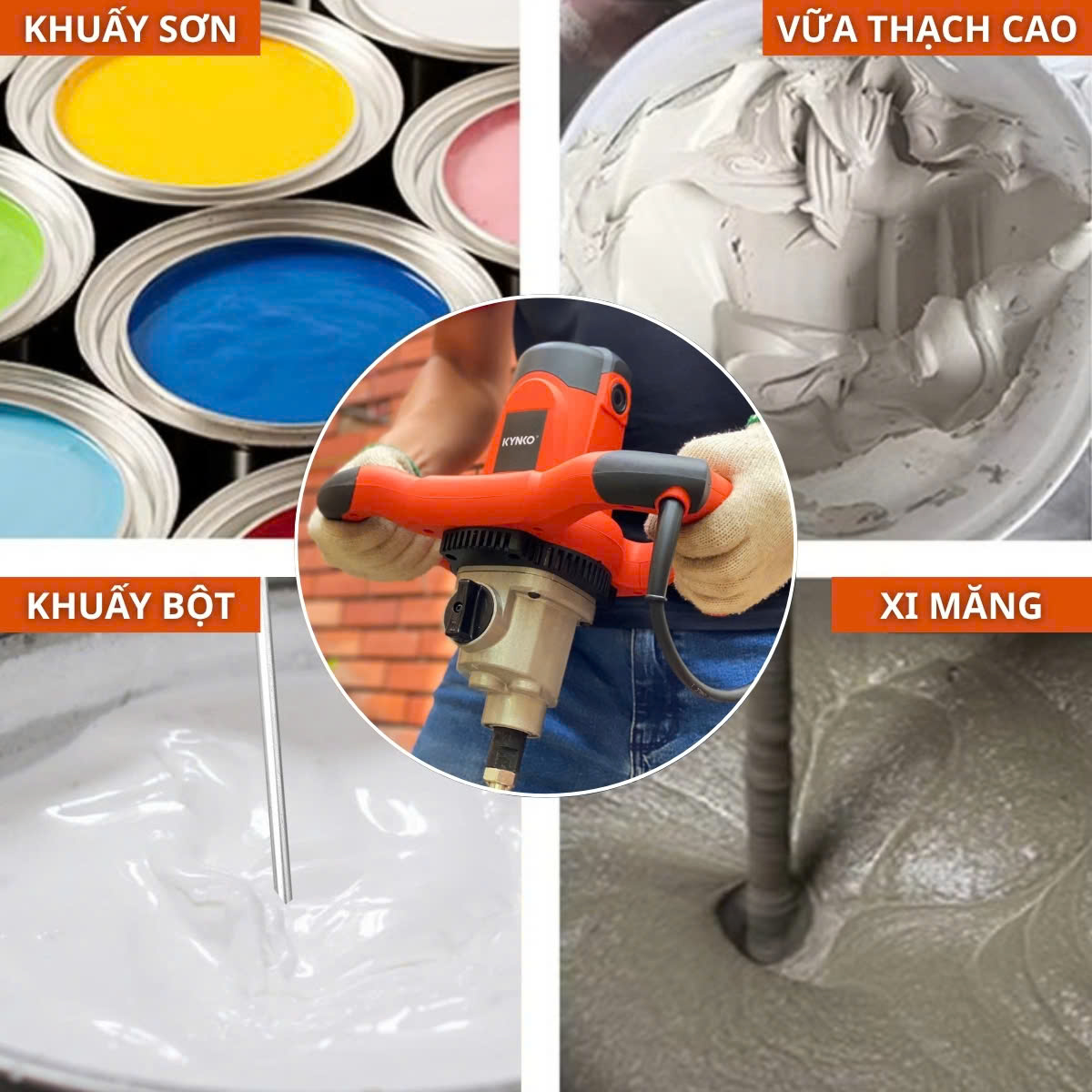 MÁY KHUẤY SƠN CẦM TAY J1Z- KD61 -140 - 2025