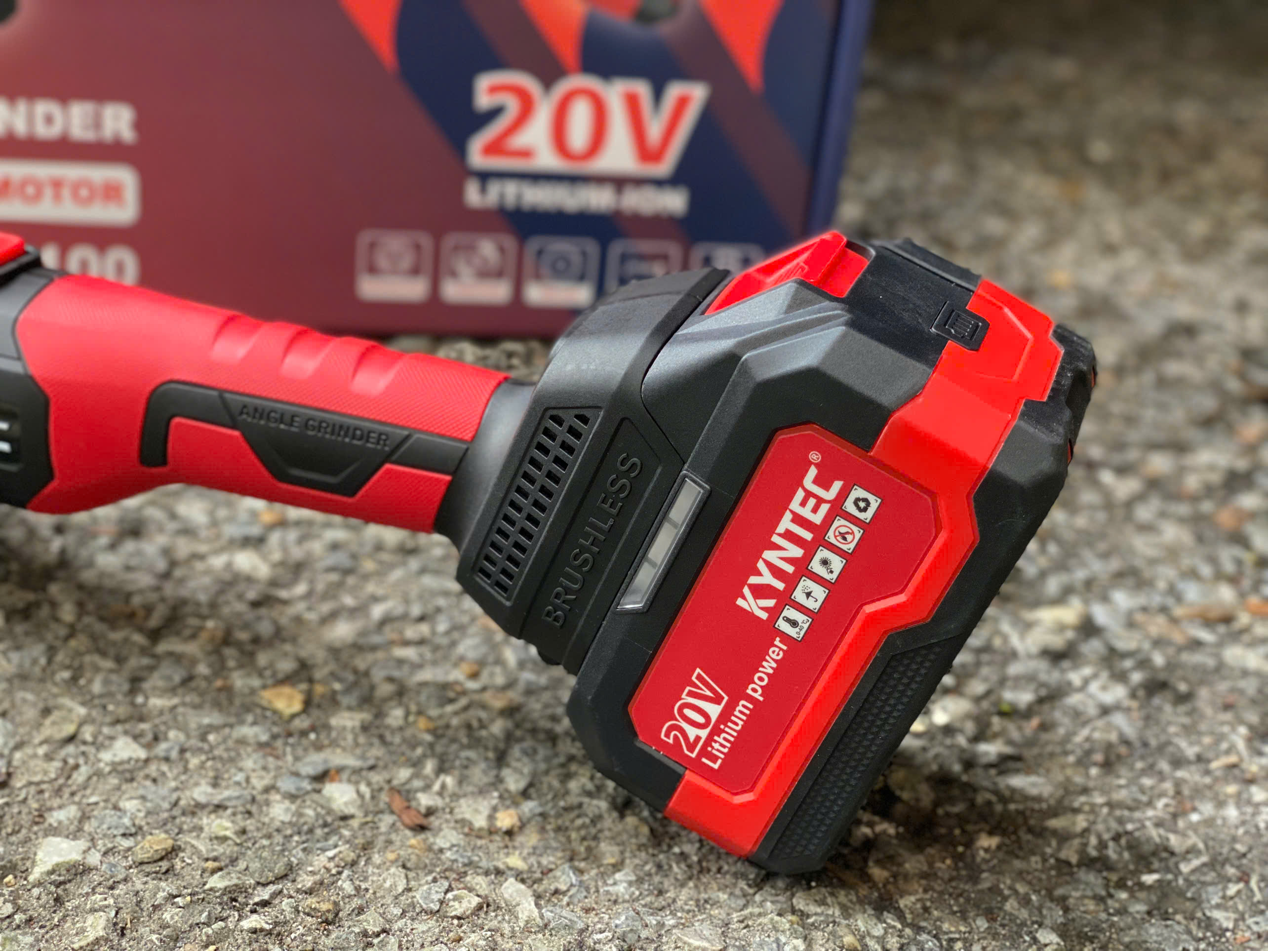 THÂN MÁY MÀI PIN 20V CẦM TAY KYNTEC KT56 - 100 (KHÔNG GỒM PIN)