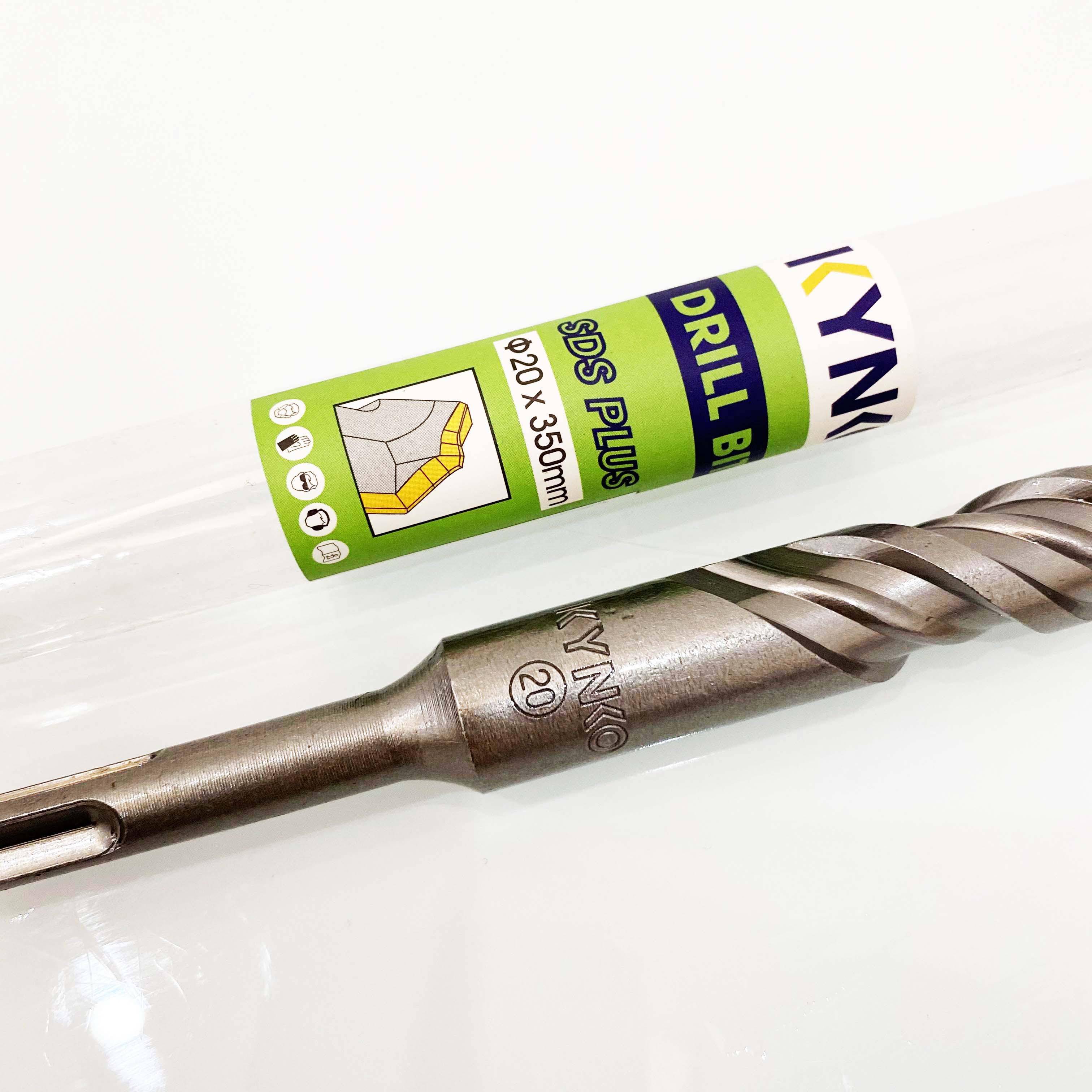 PHI Ø20 DÀI 350MM MŨI KHOAN BÊ TÔNG SDS XUYÊN TƯỜNG ĐẦU DẸT KYNKO MKBTXT-20350