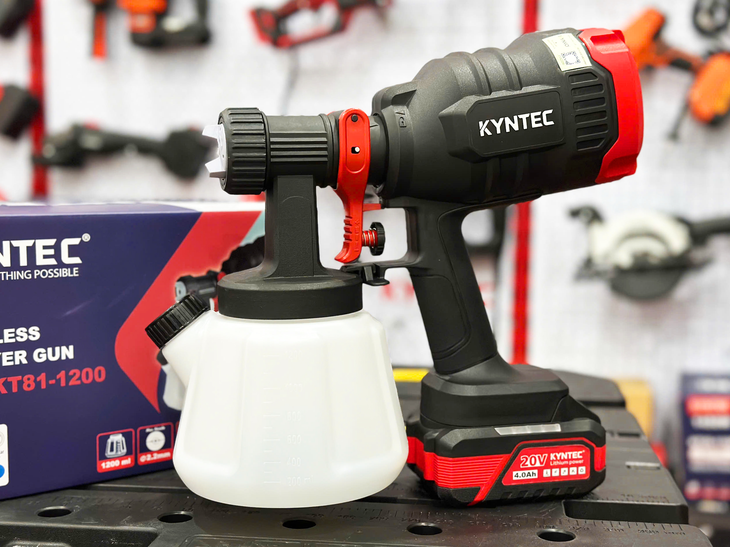 THÂN MÁY PHUN SƠN PIN KYNTEC CHÂN PHỔ THÔNG KT81 - 1200