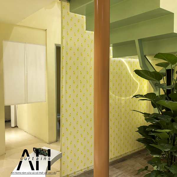 Thi công rèm vải quán cà phê – bánh ngọt tại ngõ 195 Quang Trung, Hà Đông