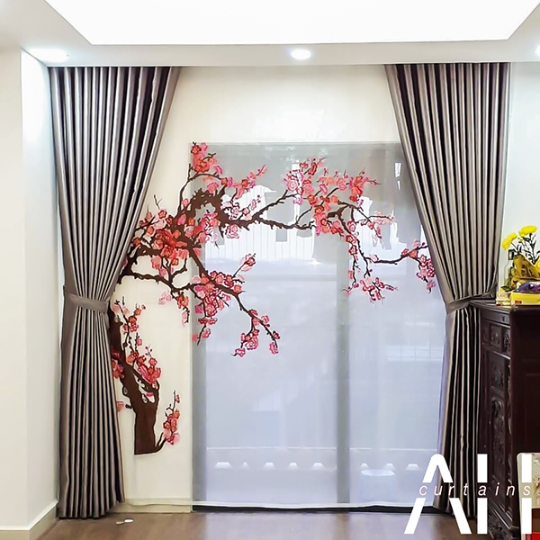 Rèm thêu tay, vẻ đẹp khác biệt cho không gian