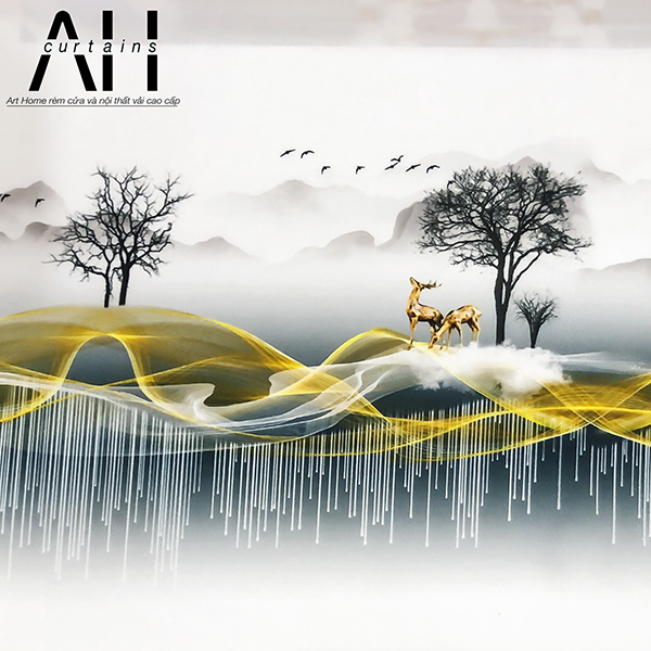 Rèm vải voan in - Sự lựa chọn tuyệt vời cho không gian nội thất