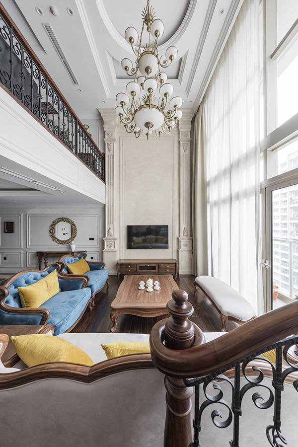rèm cửa căn hộ penthouse rèm cửa AH