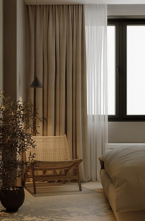 Rèm vải cản sáng khổ 340cm