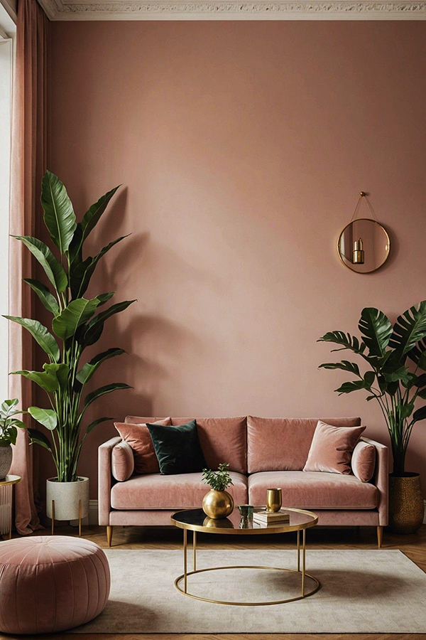 Vải nhung dày dặn bọc sofa và may rèm cửa sang trọng