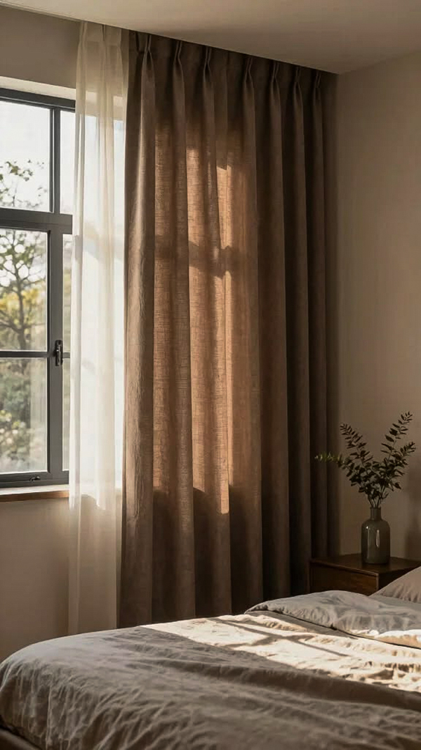 rèm vải A6826 100% polyester vải bố cản sáng 95%