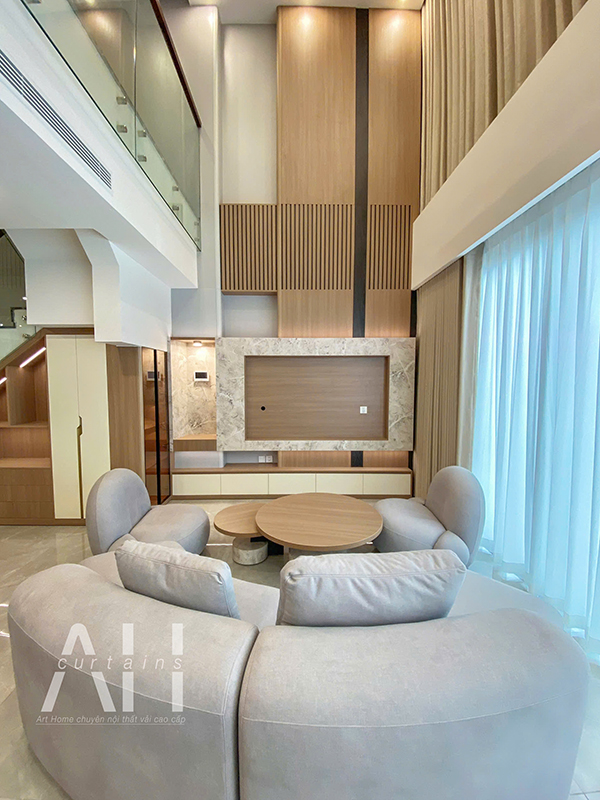 công trình rèm cửa hoàn thiện tại Vinhomes Ocean Park 2 Hưng Yên