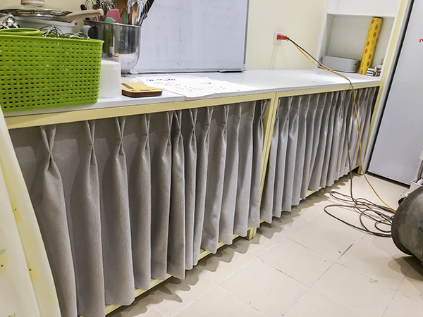 rèm vải quán cà phê bánh ngọt tại ngõ 195 Quang Trung Hà Đông