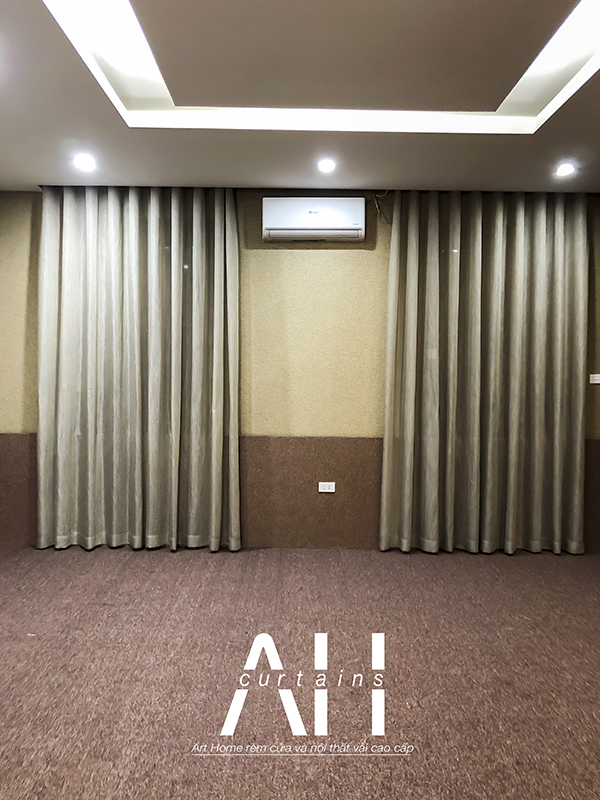 rèm voan 1 lớp cao cấp mềm mại cho showroom