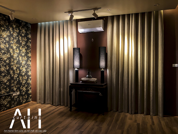 rèm voan 1 lớp cao cấp mềm mại cho showroom