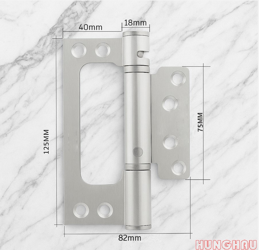 Bản lề Âm Dương (bản lề cánh Bướm) tự đóng cửa - size 125mm