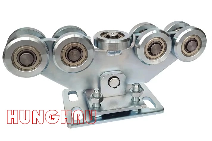 Bánh xe cổng trượt không ray 9BL (9 bánh lớn)