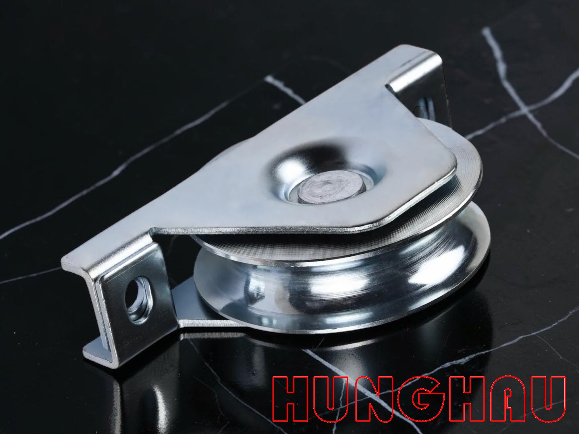 Bánh xe cửa lùa ray U gắn âm - loại bắt vít