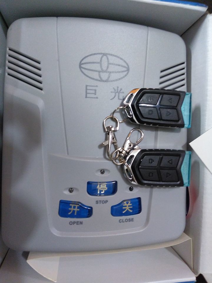 hộp điều khiển cổng xếp JG  + 2 remote