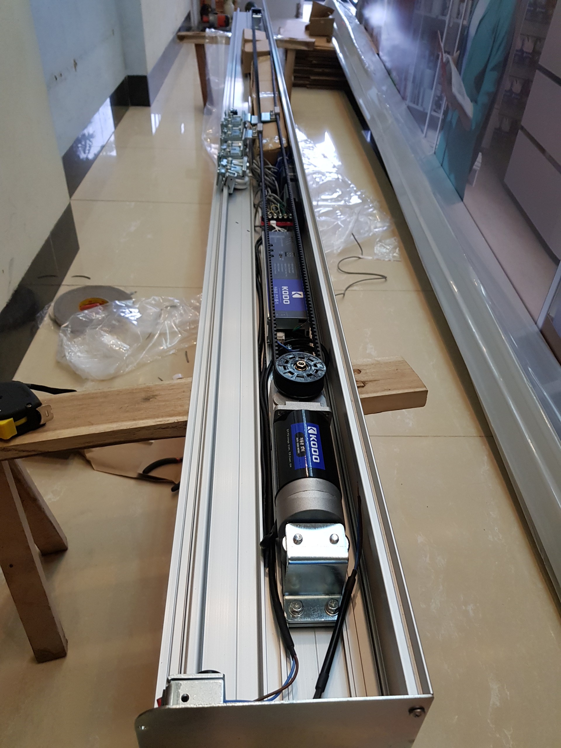 Bộ cửa lùa trượt tự động HÀN QUỐC (Ray 2M)