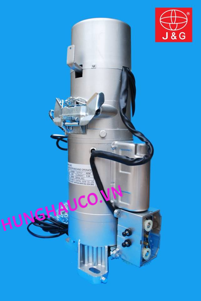 motor cửa cuốn JG-1500kg 3pha  (motor+ lắc + 2 remote)