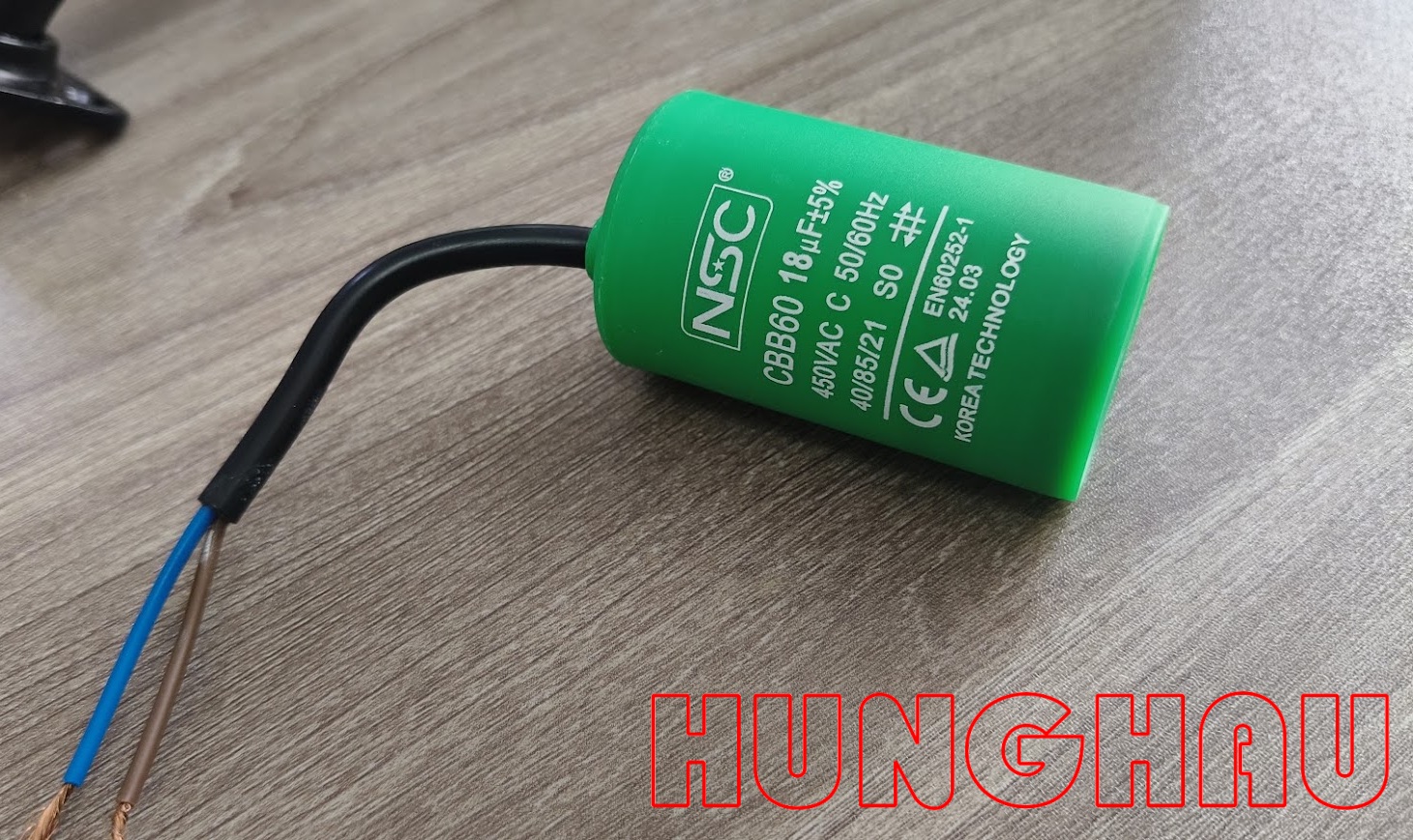Tụ điện ngậm CBB60 18uF 450V cho motor cổng và motor cửa cuốn