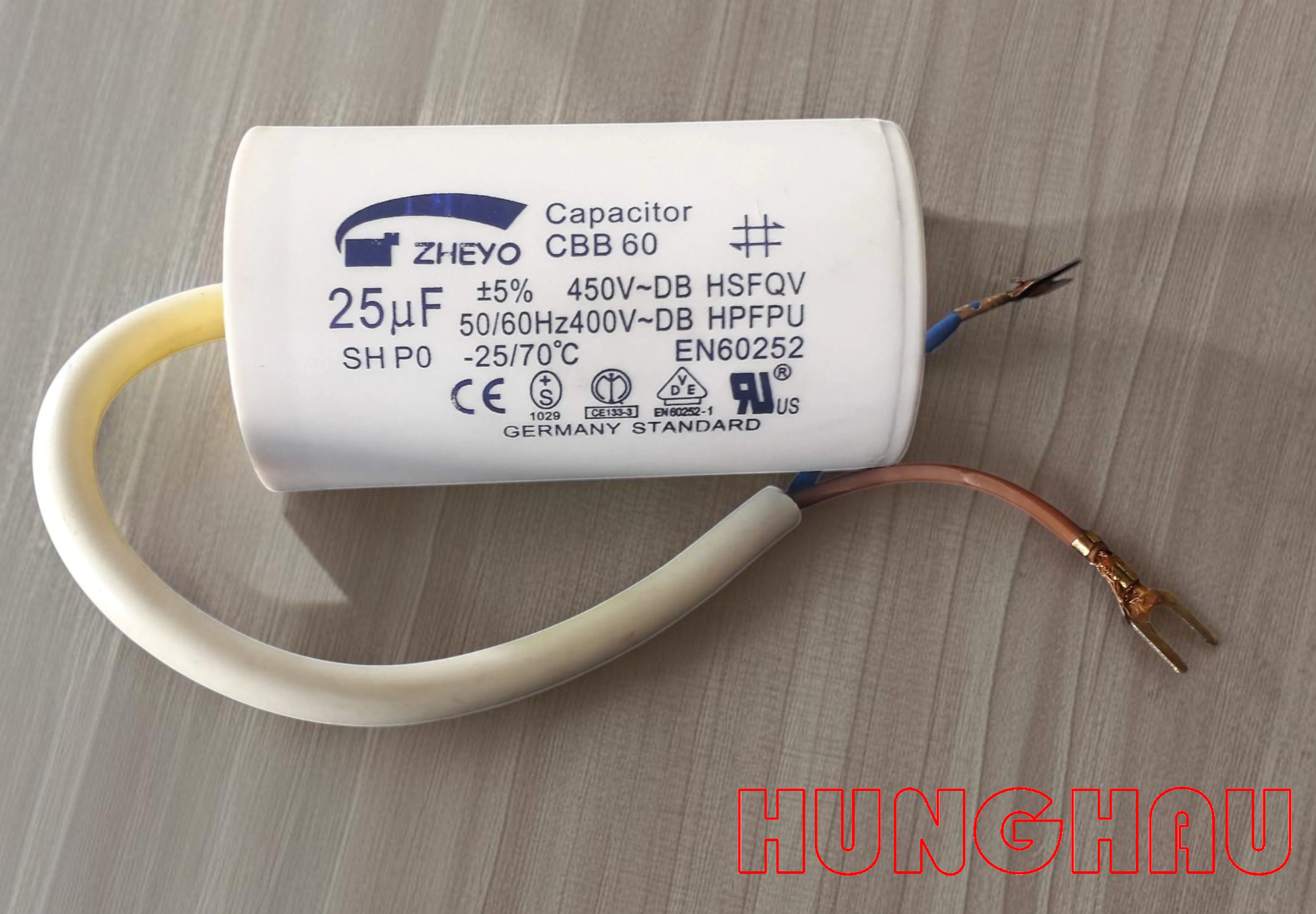 Tụ điện ngậm CBB60 25uF 450V cho motor cổng và motor cửa cuốn
