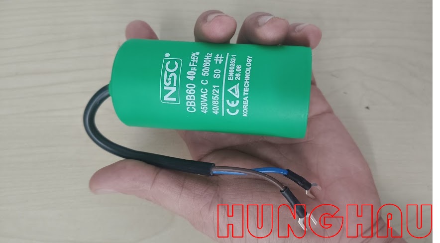 Tụ điện CBB60 40uF 450V cho motor cổng và motor cửa cuốn