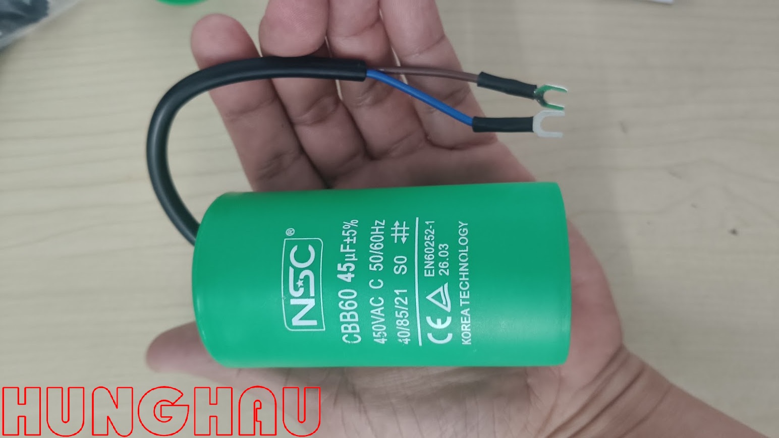 Tụ điện CBB60-450V 45uF cho motor cửa cổng và motor cửa cuốn
