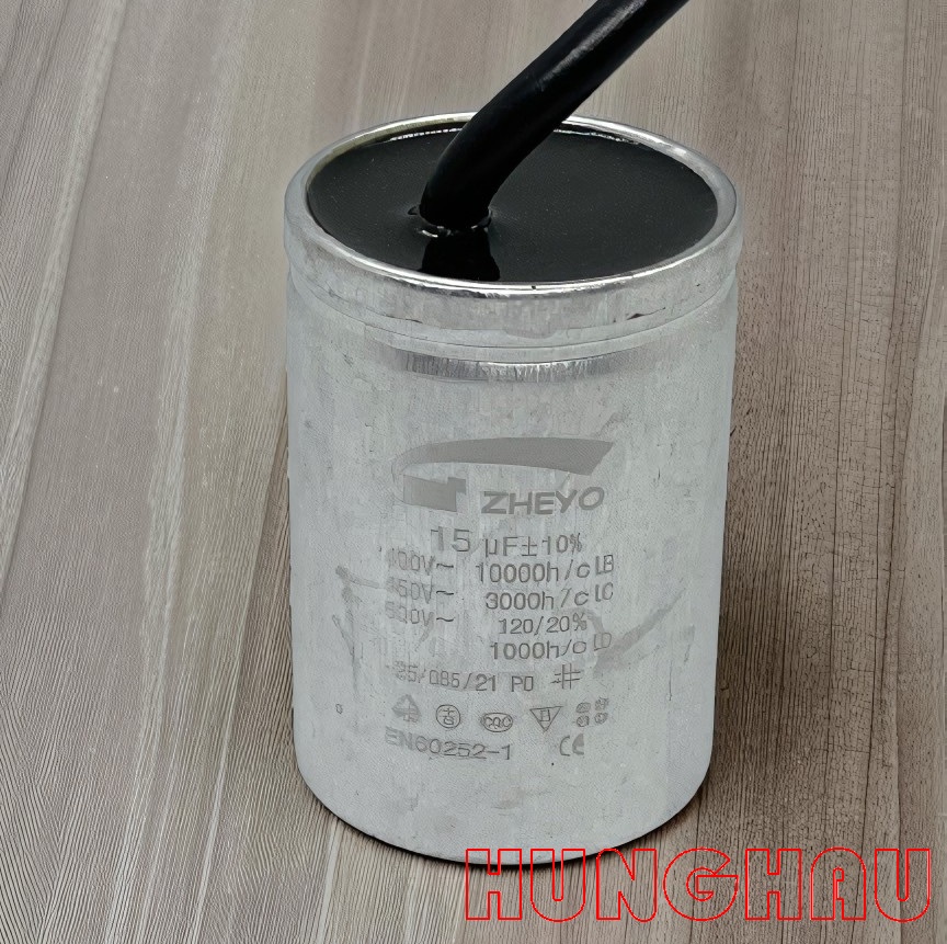 Tụ điện ngậm CBB60 15uF 450V cho motor cổng và motor cửa cuốn