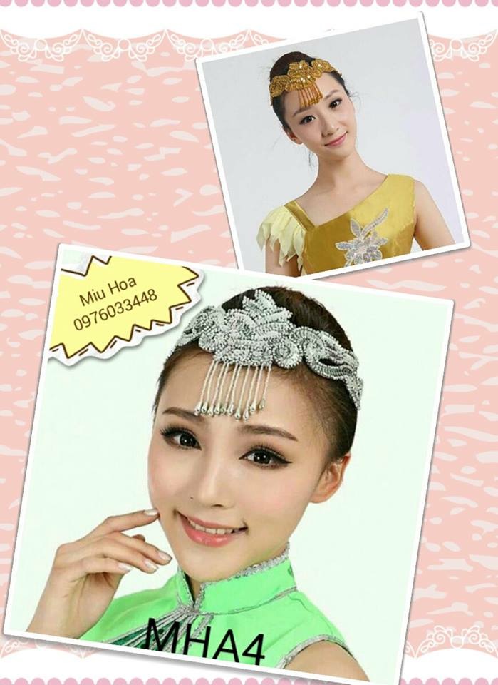 Mẫu cài đầu pha lê MHA4