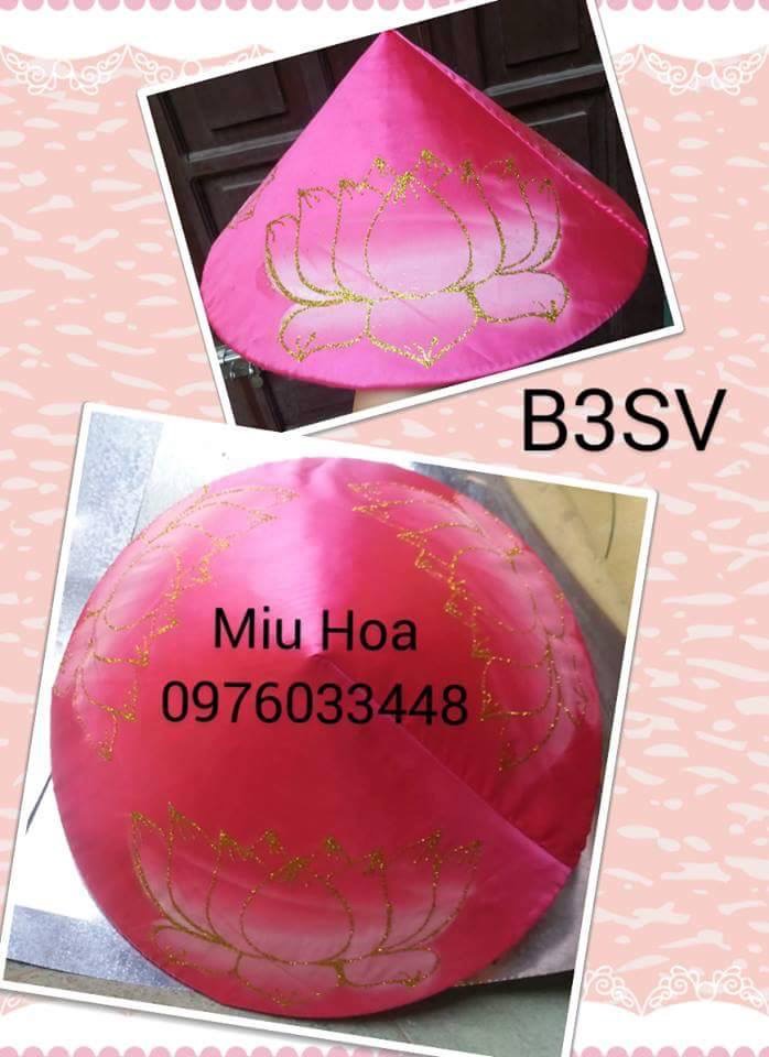 Bọc nón sen nền hồng
