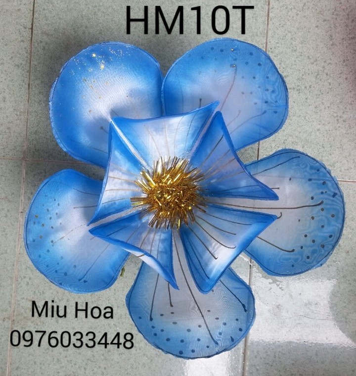 Hoa múa mẫu 09 màu xanh dương