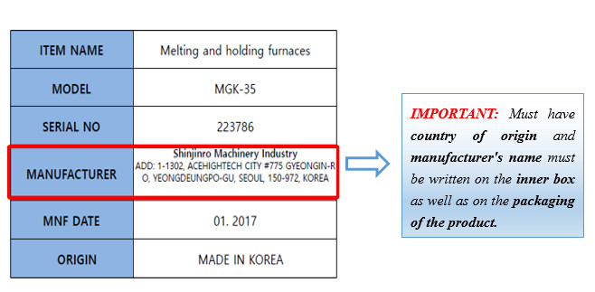 GUIDE TO WRITE THE ORIGINAL LABEL OF GOODS IMPORTED INTO VIETNAM