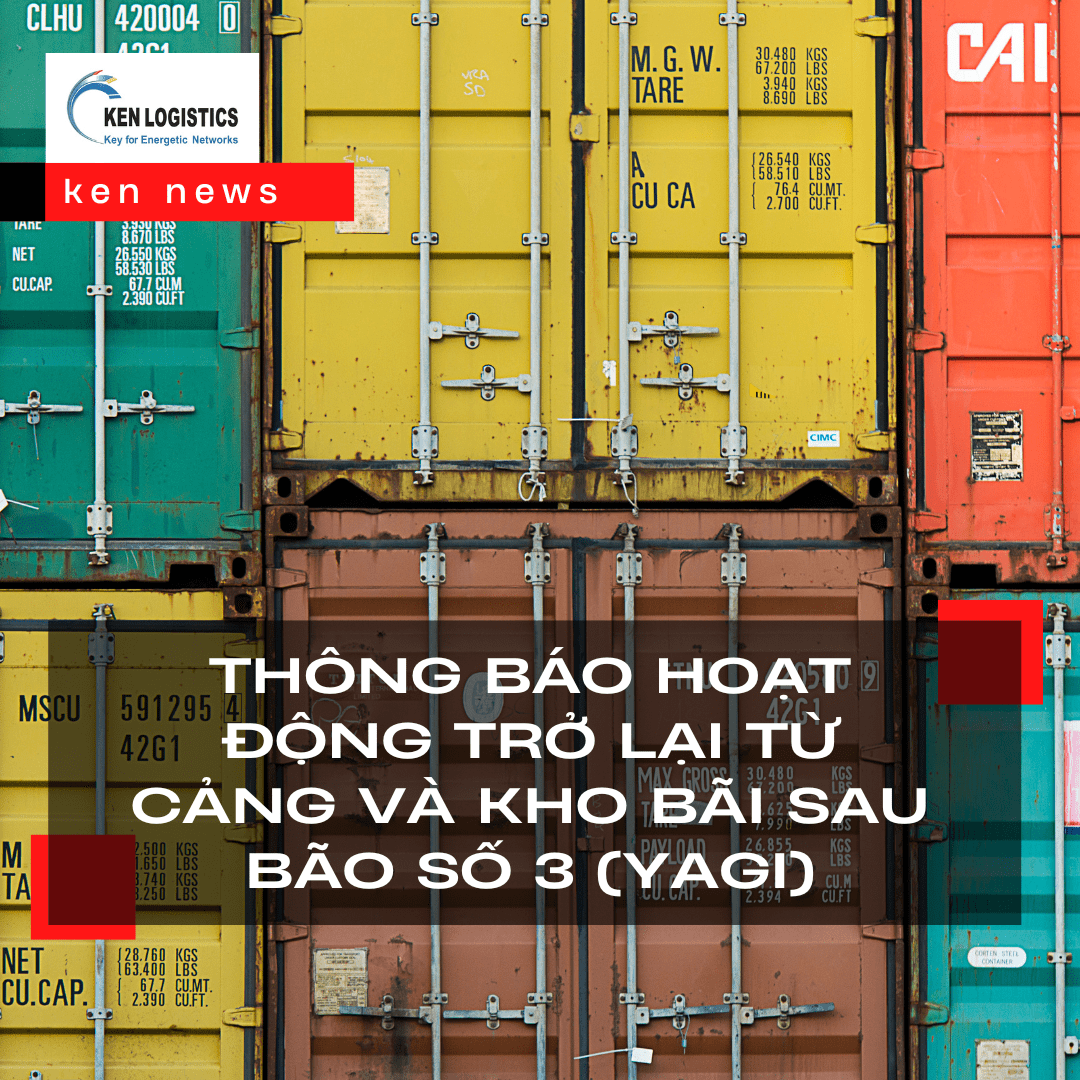 THÔNG BÁO HOẠT ĐỘNG TRỞ LẠI TỪ CẢNG VÀ KHO BÃI SAU BÃO SỐ 3 (YAGI)